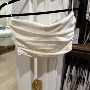 Zara Cream Crop Top